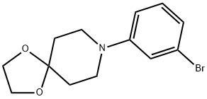 8-(3-bromophenyl)-1,4-dioxa-8-azaspiro[4.5]decane 구조식 이미지