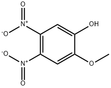 Phenol,2-methoxy-4,5-dinitro- Structure