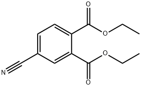 1,2-Benzenedicarboxylic acid, 4-cyano-, 1,2-diethyl ester Structure