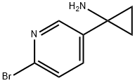 1-(6-BROMOPYRIDIN-3-YL)CYCLOPROPAN-1-AMINE 구조식 이미지