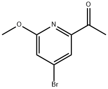 1-(4-bromo-6-methoxypyridin-2-yl)ethanone 구조식 이미지