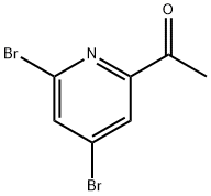 1-(4,6-Dibromopyridin-2-yl)ethanone 구조식 이미지