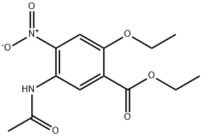 Benzoic acid, 5-(acetylamino)-2-ethoxy-4-nitro-, ethyl ester Structure