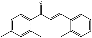(2E)-1-(2,4-dimethylphenyl)-3-(2-methylphenyl)prop-2-en-1-one 구조식 이미지
