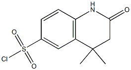 4,4-dimethyl-2-oxo-1,3-dihydroquinoline-6-sulfonyl chloride Structure