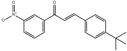 (2E)-3-(4-tert-butylphenyl)-1-(3-nitrophenyl)prop-2-en-1-one Structure