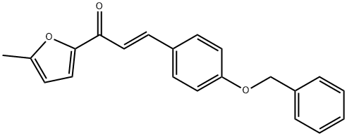(2E)-3-[4-(benzyloxy)phenyl]-1-(5-methylfuran-2-yl)prop-2-en-1-one 구조식 이미지