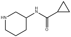 Cyclopropanecarboxylic acid piperidin-3-ylamide 구조식 이미지