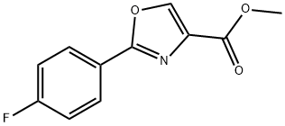 4-Oxazolecarboxylic acid, 2-(4-fluorophenyl)-, methyl ester Structure