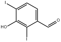 3-hydroxy-2,4-diiodobenzaldehyde Structure