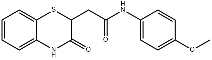 N-(4-methoxyphenyl)-2-(3-oxo-3,4-dihydro-2H-benzo[b][1,4]thiazin-2-yl)acetamide Structure