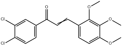 (2E)-1-(3,4-dichlorophenyl)-3-(2,3,4-trimethoxyphenyl)prop-2-en-1-one Structure