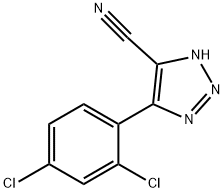 5-(2,4-Dichloro-phenyl)-2H-[1,2,3]triazole-4-carbonitrile 구조식 이미지