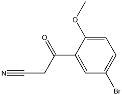 3-(5-bromo-2-methoxyphenyl)-3-oxopropanenitrile 구조식 이미지