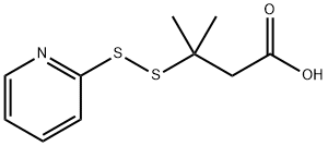 4-methyl-4-(pyridin-2-yldisulfanyl)pentanoic acid 구조식 이미지
