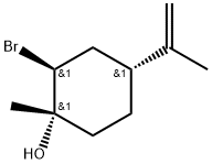 (1S,2S,4R)-2-bromo-1-methyl-4-(prop-1-en-2-yl)cyclohexanol Structure