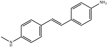 Benzenamine, 4-[(1E)-2-(4-aminophenyl)ethenyl]-N-methyl- Structure