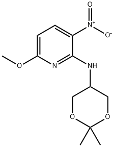 N-(2,2-Dimethyl-1,3-Dioxan-5-Yl)-6-Methoxy-3-Nitropyridin-2-Amine Structure