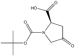 N-Boc-4-oxo-D-proline Structure