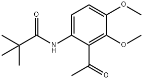 N-(2-acetyl-3,4-dimethoxyphenyl)pivalamide Structure