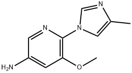 5-METHOXY-6-(4-METHYL-1H-IMIDAZOL-1-YL)PYRIDIN-3-AMINE 구조식 이미지