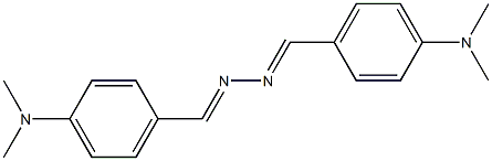 4,4-((1E,1E)-hydrazine-1,2-diylidenebis(methanylylidene))bis(N,N-dimethylaniline) 구조식 이미지