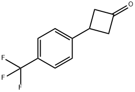 3-[4-(trifluoromethyl)phenyl]cyclobutan-1-one Structure