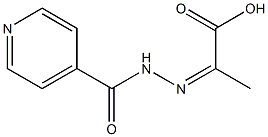 4-Pyridinecarboxylicacid, 2-(1-carboxyethylidene)hydrazide 구조식 이미지