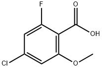 4-Chloro-2-fluoro-6-methoxy-benzoic acid 구조식 이미지