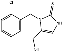 {1-[(2-chlorophenyl)methyl]-2-sulfanyl-1H-imidazol-5-yl}methanol Structure