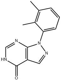 1-(2,3-dimethylphenyl)-1,5-dihydro-4H-pyrazolo[3,4-d]pyrimidin-4-one 구조식 이미지