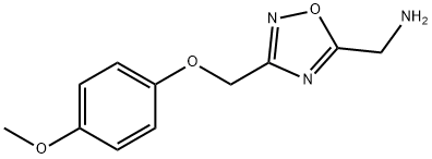 C-[3-(4-Methoxy-phenoxymethyl)-[1,2,4]oxadiazol-5-yl]-methylamine Structure