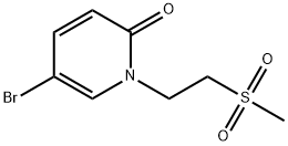 5-Bromo-1-[2-(methylsulfonyl)ethyl]pyridin-2(1H)-one Structure