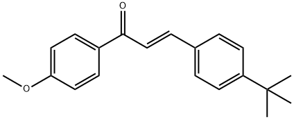 (2E)-3-(4-tert-butylphenyl)-1-(4-methoxyphenyl)prop-2-en-1-one 구조식 이미지