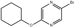 2-BROMO-5-CYCLOHEXYLOXYPYRAZINE Structure