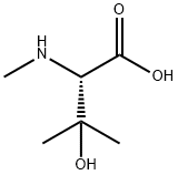 3-Hydroxy-3-methyl-2-(methylamino)butyric Acid 구조식 이미지