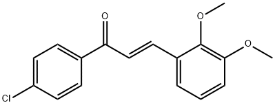 (2E)-1-(4-chlorophenyl)-3-(2,3-dimethoxyphenyl)prop-2-en-1-one Structure