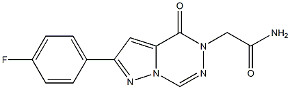 2-[2-(4-fluorophenyl)-4-oxopyrazolo[1,5-d][1,2,4]triazin-5-yl]acetamide 구조식 이미지