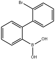 B-(2'-bromo[1,1'-biphenyl]-2-yl)-Boronic acid, 구조식 이미지