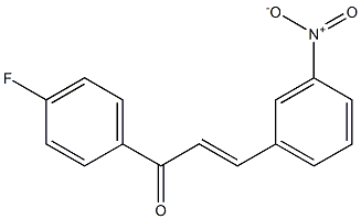 (E)-1-(4-fluorophenyl)-3-(3-nitrophenyl)prop-2-en-1-one Structure