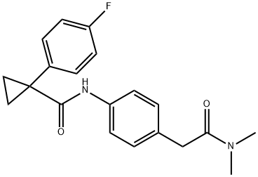 N-[4-[2-(dimethylamino)-2-oxoethyl]phenyl]-1-(4-fluorophenyl)cyclopropane-1-carboxamide Structure