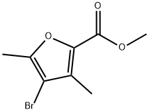4-Bromo-3,5-dimethyl-furan-2-carboxylic acid methyl ester Structure