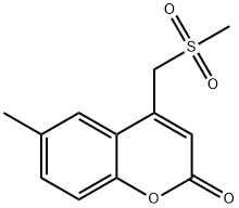 4-Methanesulfonylmethyl-6-methyl-chromen-2-one 구조식 이미지