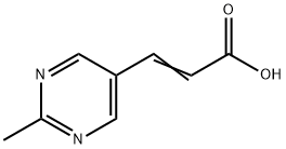 (2E)-3-(2-methylpyrimidin-5-yl)acrylic acid 구조식 이미지