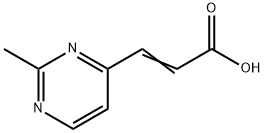 (2E)-3-(2-methylpyrimidin-4-yl)acrylic acid Structure