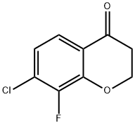 7-CHLORO-8-FLUOROCHROMAN-4-ONE Structure