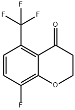 8-FLUORO-5-(TRIFLUOROMETHYL)CHROMAN-4-ONE Structure