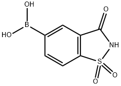 BORONIC ACID, B-(2,3-DIHYDRO-1,1-DIOXIDO-3-OXO-1,2-BENZISOTHIAZOL-5-YL) Structure
