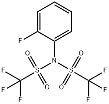 1,1,1-trifluoro-N-(2-fluorophenyl)-N-(trifluoromethylsulfonyl)methanesulfonamide Structure