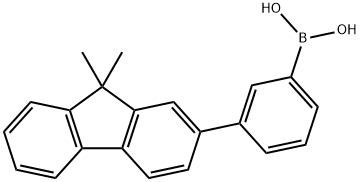 [3-(9,9-dimethyl-9H-fluoren-2-yl)phenyl]boronic acid Structure